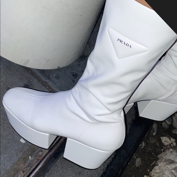 Prada Nappa Tech White boots - Picture 5 of 5